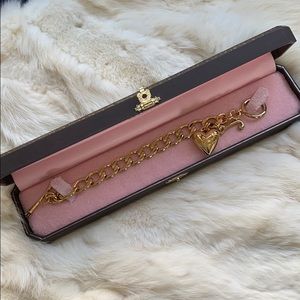 Juicy Couture gold charm bracelet